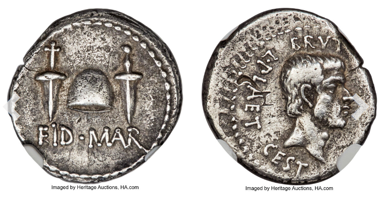 Coin for assassination of Caesar