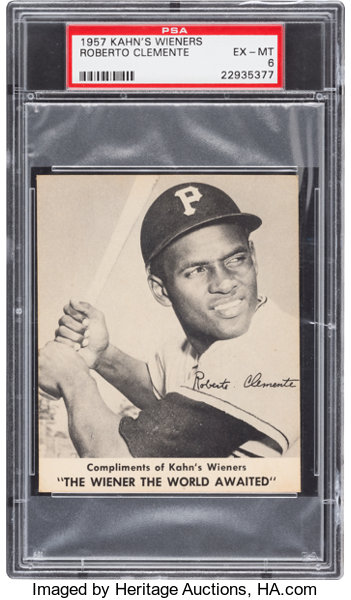 ROBERTO CLEMENTE PITTSBURGH PIRATES VINTAGE BUSINESS CARD 